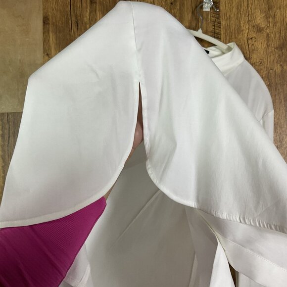 NWT Ann Taylor Factory White Button-down Blouse, Women's XL - Picture 3 of 13
